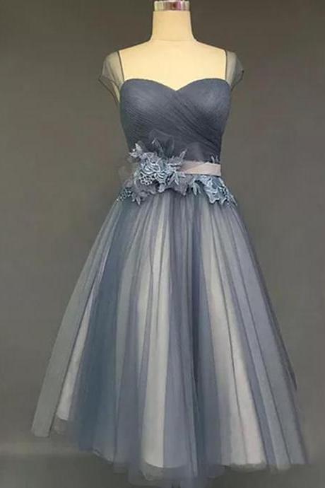 Short Homecoming Dress, Prom Dress With Appliques, Prom Dress