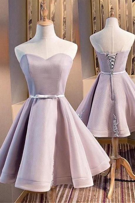 Cute Short Sweetheart Homecoming Dress Simple Party Dress