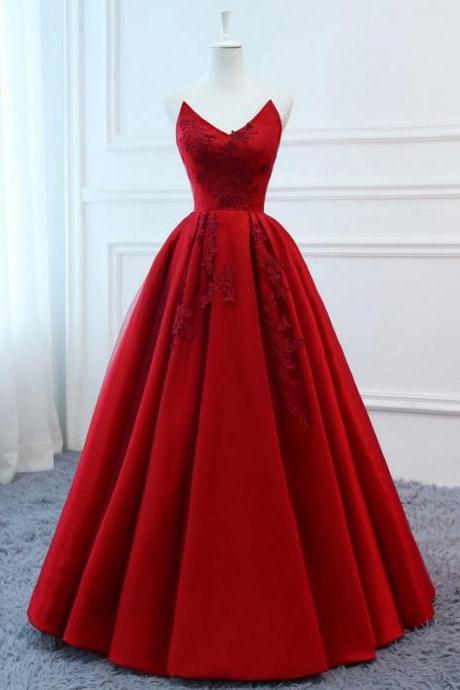 High Quality Satin Modest Prom Dresses, Long Wedding Evening Dress, Floral Tulle Women Formal Party Gown