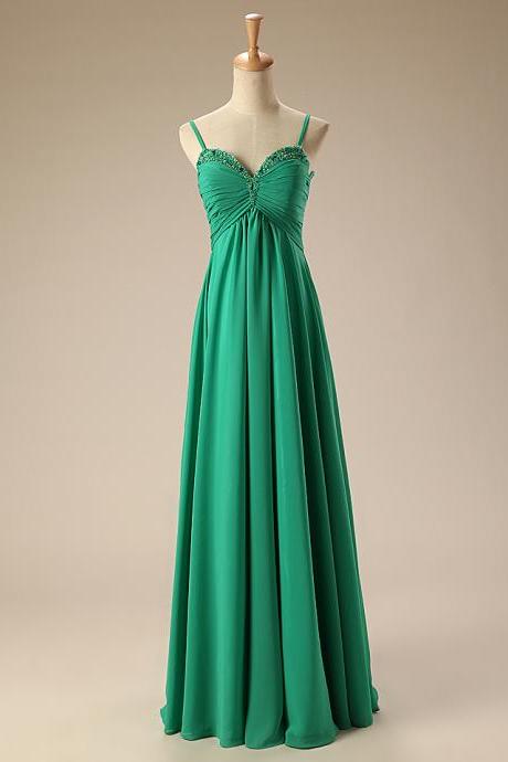 Elegant Straps Sweetheart Floor Length Formal Prom Dress, Beautiful Long Prom Dress, Banquet Party Dress
