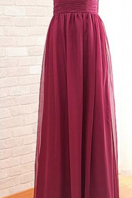 Elegant Sequin Chiffon Formal Prom Dress, Beautiful Long Prom Dress, Banquet Party Dress