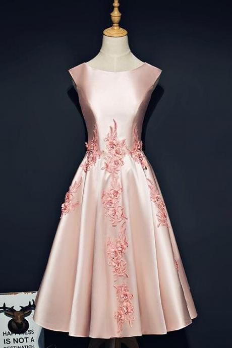 Elegant Sweetheart Simple Knee Length Satin Homecoming Dress, Beautiful Short Dress, Banquet Party Dress 