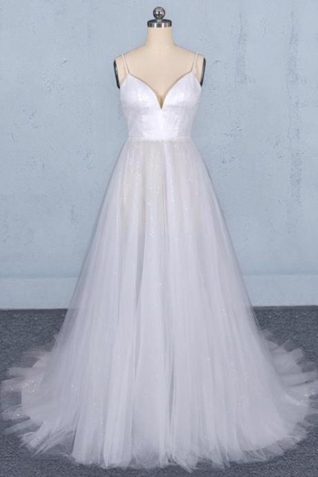 Elegant sequins long tulle Formal Prom Dress, Beautiful Long Prom Dress, Banquet Party Dress