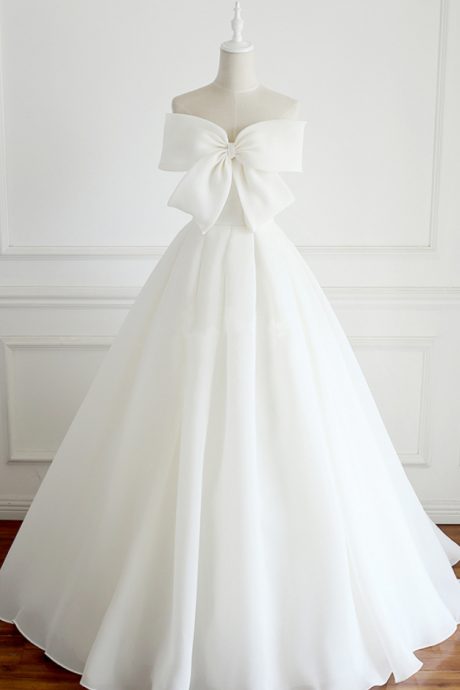 Elegant Lace-Up Back Strapless Chiffon Formal Prom Dress, Beautiful Long Prom Dress, Banquet Party Dress