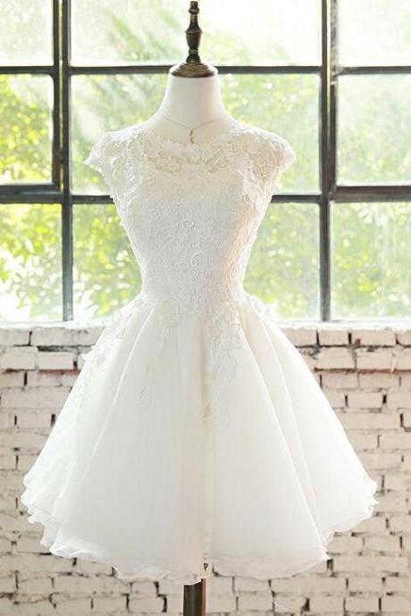 Elegant Tulle and Lace Homecoming Dress, Beautiful Prom Dress, Banquet Party Dress