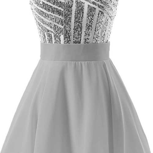 Short Halter Prom Party Dress Backless Homecoming Dress For Juniors on ...