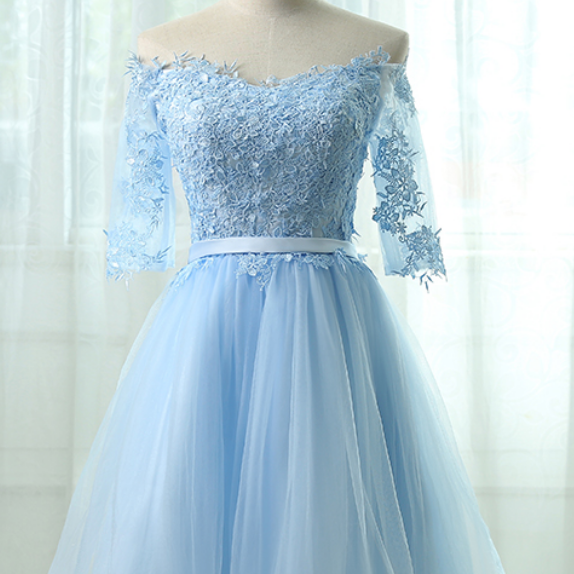 Light Blue Dresses Off Shoulder Dresses, on Luulla