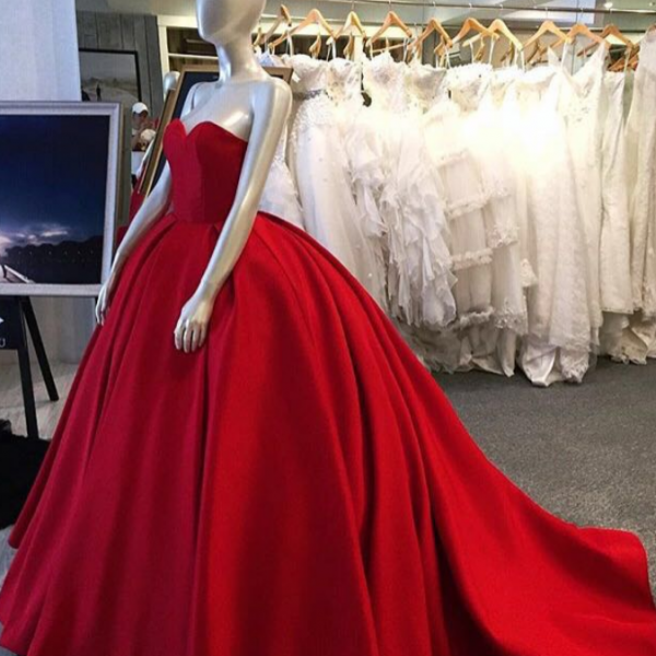 Black and Red Floral Sweetheart Floor Length Party Dress, Long Prom Dress