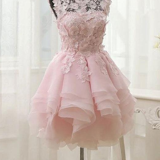 lace short prom dress,Cute homecoming dress