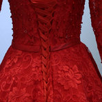 Red Homecoming Dress,high Low Homecoming..