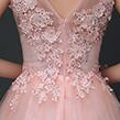 Blush Pink Homecoming Dresses, Lace Bridesmaid..