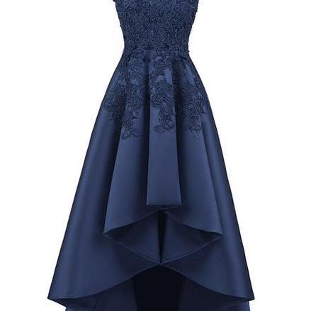 dubai Luxury Designer Navy Blue Lace Beaded  A line Muslim  Long Evening Dresses 2025 Formal Dress Plus Size LA60900