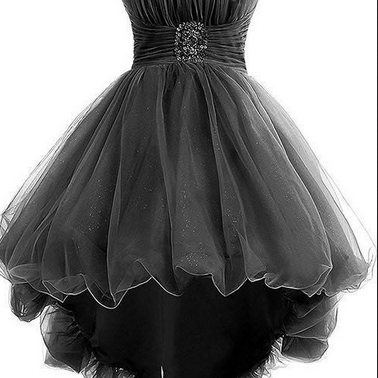 Princess Homecoming Dresses, Sweetheart Party Dresses, Tulle Cocktail Dress, Asymmetrical Formal Dresses, Beading Prom Dresses