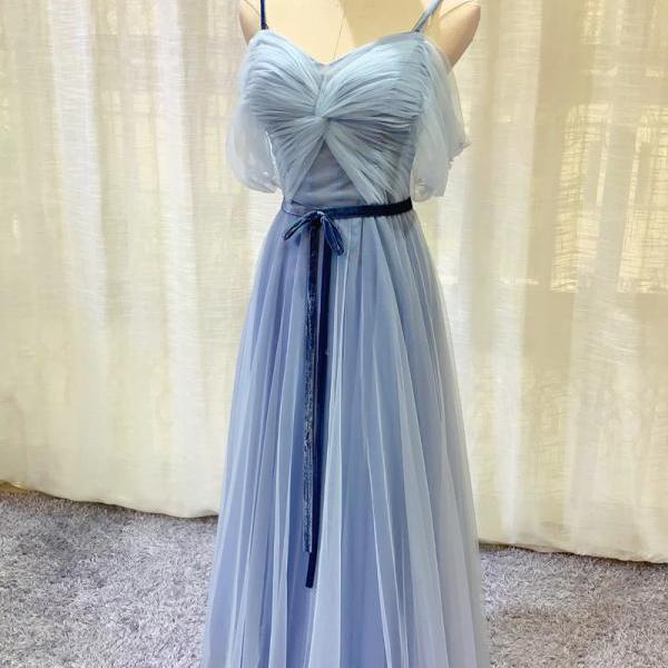 Elegant,new spaghetti strap bridesmaid dress, prom dress