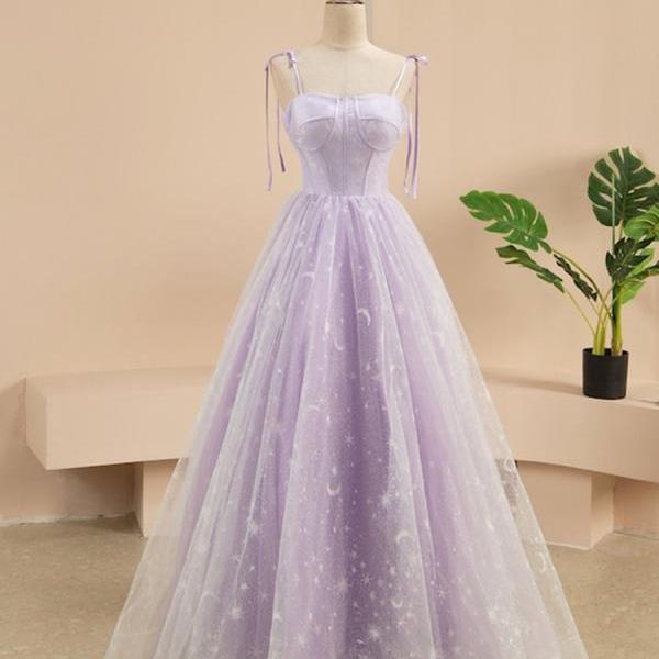 Elegant Sweetheart A-Line Lace Tulle Formal Prom Dress, Beautiful Prom Dress, Banquet Party Dress