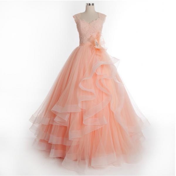 Elegant Simple A-line Tulle Appliques Formal Prom Dress, Beautiful Prom Dress, Banquet Party Dress