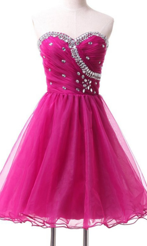 Pink Homecoming Dresses,homecoming Dress, Cute Homecoming Dresses,tulle ...