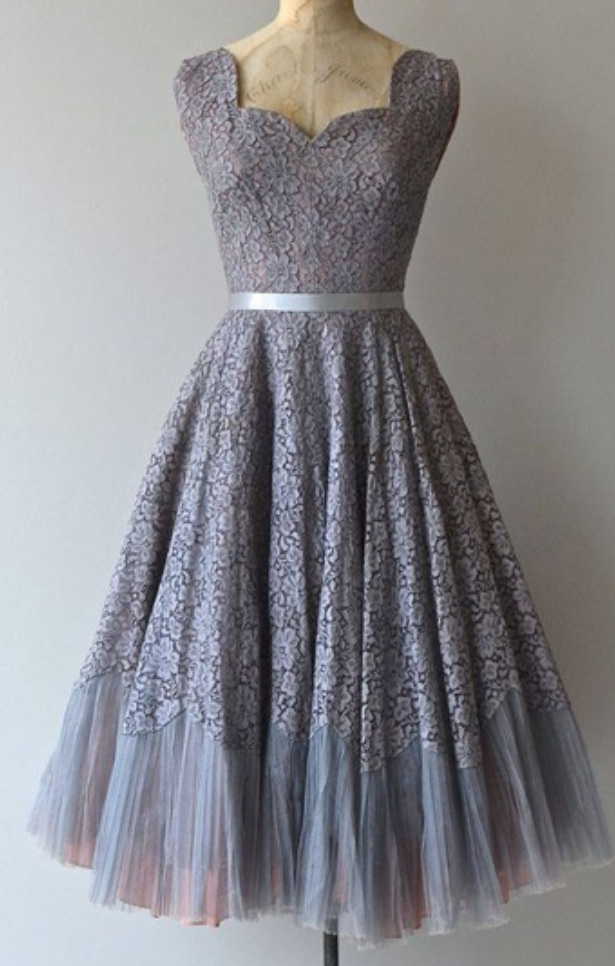 Vintage Strapless Lace Layered A Line Short Birthday Party Dress Homecoming Dress main image 1