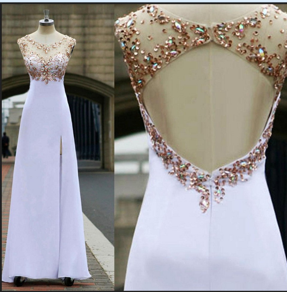 Elegant Backless Party Dresses Women Evening Prom Gowns main image 1