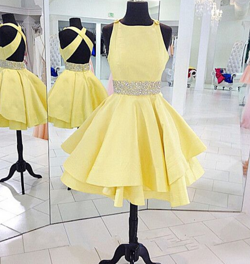 Sexy Cocktail Dresses Chic Short Homecoming Dress With Bowknot Y1894