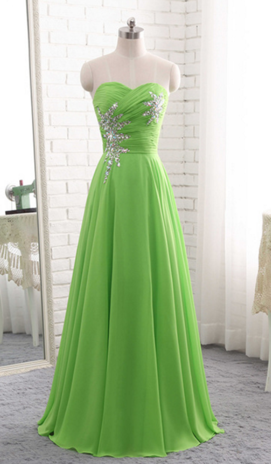 Elegant Evening Gown, Elegant Chiffon Ball Gown,long Prom Dress ...