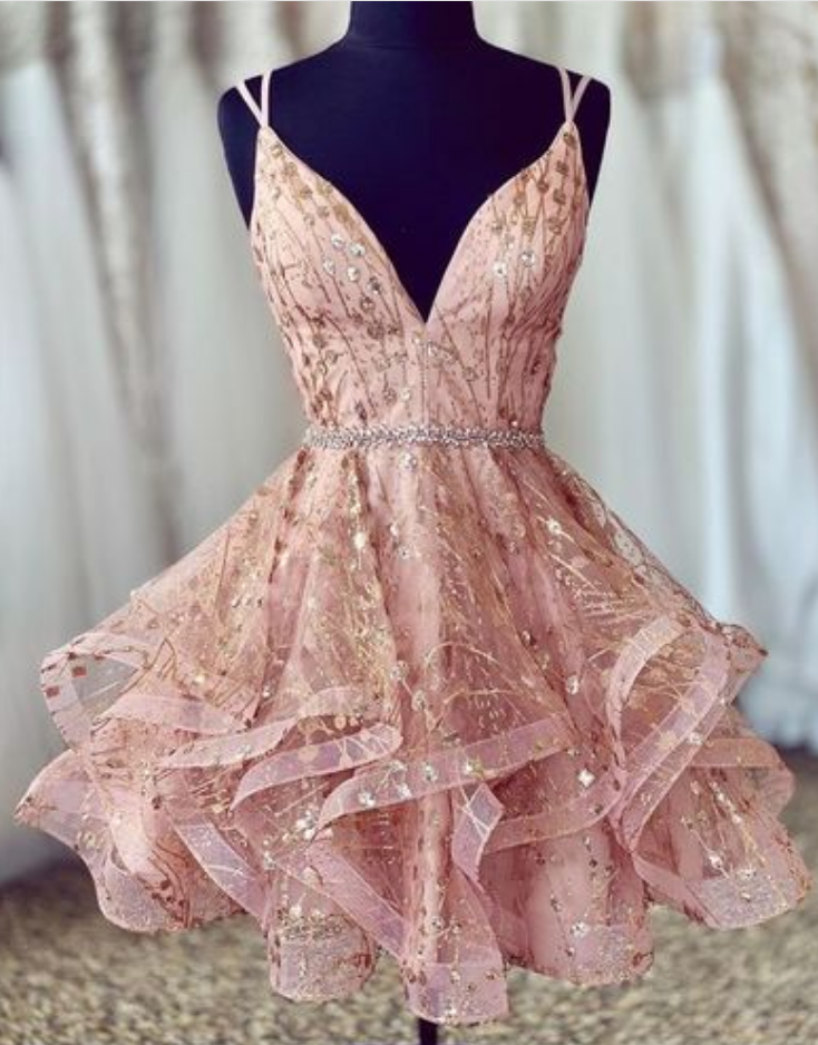 Pink Sheath Cocktail Dress Short Party Dress Homecoming Dress main image 1